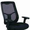 Homeroots Black Mesh & Fabric Chair 26 x 20 x 40.5 in. 372408